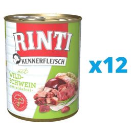 RINTI Kennerfleisch Wild boar dzik 12 x 800 g