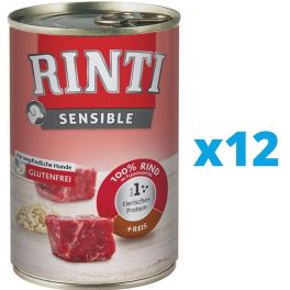 RINTI Sensible Wołowina z ryżem 12 x 400 g