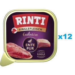 RINTI Singlefleisch Exclusive Duck Pure monobiałkowa karma z kaczką 12x150 g