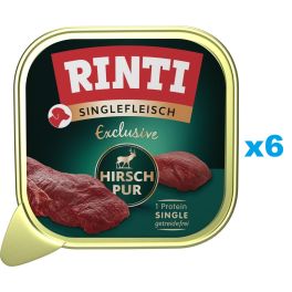 RINTI Singlefleisch Exclusive Venison Pure monobiałkowa karma z dziczyzną 6x150 g