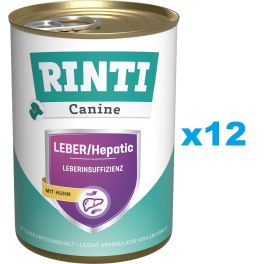 RINTI Canine Liver/Hepatic Chicken z kurczakiem 12x400 g