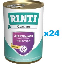 RINTI Canine Liver/Hepatic Chicken z kurczakiem 24x400 g