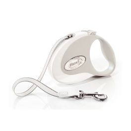 FLEXI Smycz automatyczna Style S taśma 3 m biała