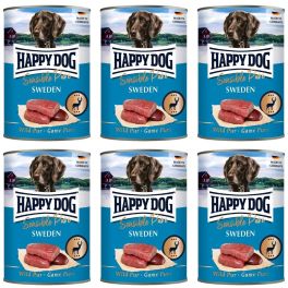 HAPPY DOG Sensible Pure Sweden Dziczyzna 6x400 g karma mokra dla psów