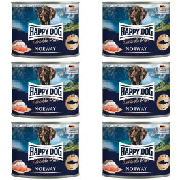 HAPPY DOG Sensible Norway Ryba 6x200 g karma mokra dla psów
