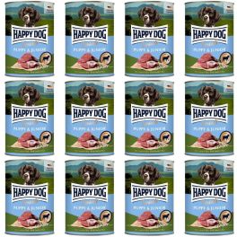 HAPPY DOG Sensible Puppy Junior Jagnięcina i ryż 12x400 g mokra karma dla szczeniąt i młodych psów