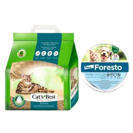 JRS Cat's Best Sensitive zbrylający 8l + FORESTO Obroża dla kota i psa przeciw kleszczom i pchłom poniżej 8 kg