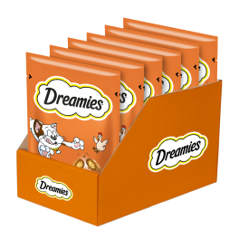 DREAMIES Chrupiące przysmaki dla kota o smaku kurczaka 6x60 g