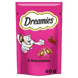 DREAMIES Chrupiące przysmaki dla kota o smaku wołowiny 6x60 g