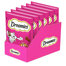 DREAMIES Chrupiące przysmaki dla kota o smaku wołowiny 6x60 g