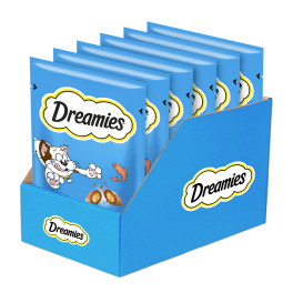 DREAMIES Chrupiące przysmaki dla kota o smaku łososia 6x60 g