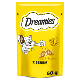 DREAMIES Chrupiące przysmaki dla kota o smaku sera 6x60 g