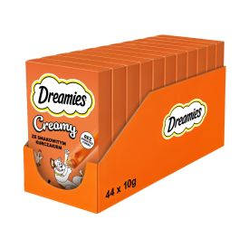 DREAMIES Creamy karma uzupełniająca z pysznym kurczakiem dla kota 44x10 g