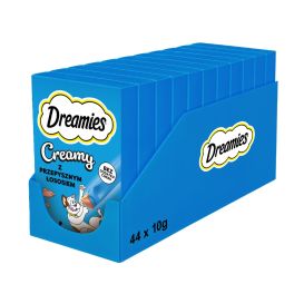 DREAMIES Creamy karma uzupełniająca z wybornym łososiem dla kota 44x10 g