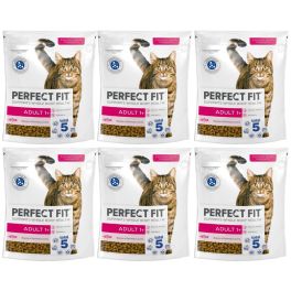 PERFECT FIT Adult 1+ 6x750 g sucha karma pełnoporcjowa dla dorosłych kotów bogata w świeżego łososia
