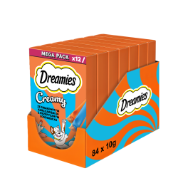DREAMIES Creamy kremowy przysmak dla kota kurczak łosoś 84x10 g (840 g)