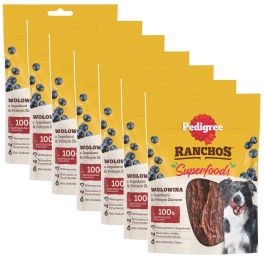 PEDIGREE Ranchos Superfoods z wołowiną, jagodami i pełnym ziarnem 7x70g