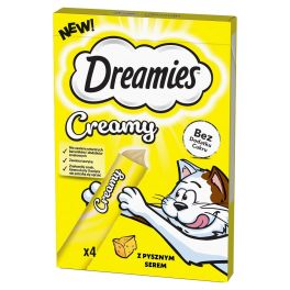 DREAMIES Creamy karma uzupełniająca z pysznym serem dla kota 4x10 g