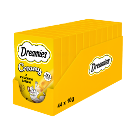 DREAMIES Creamy karma uzupełniająca z pysznym serem dla kota 44x10 g