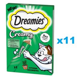 DREAMIES Creamy karma uzupełniająca z pyszną kocimiętką dla kota 44x10 g