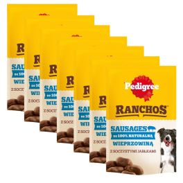 PEDIGREE Ranchos Sausages 100% wieprzowina 7x60g naturalne przysmaki dla psów