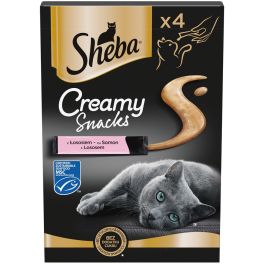 SHEBA Creamy Snacks kremowy przysmak dla kota z łososiem 4x12g