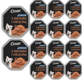 CESAR Junior z Indykiem i cielęciną 14x150g mokra karma dla szczeniąt