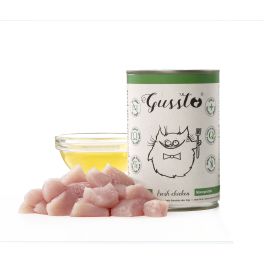 GUSSTO Fresh Chicken 400 g świeży kurczak, monoproteinowa mokra karma dla kot&oacute;w kurczak 
