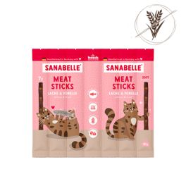 SANABELLE Meat Sticks salmon and trout 35 g łosoś i pstrąg bezzbożowy przysmak dla kota