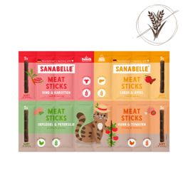 SANABELLE Meat Sticks-Mix 40 g mix 4 smaków, przysmak dla kota