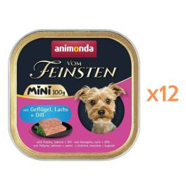 ANIMONDA Vom Feinsten Mini z drobiem, łososiem i koperkiem 12x100g mokra karma dla psów małych ras