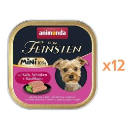 ANIMONDA Vom Feinsten Mini z cielęciną, szynką i bazylią 12x100g mokra karma dla psów małych ras