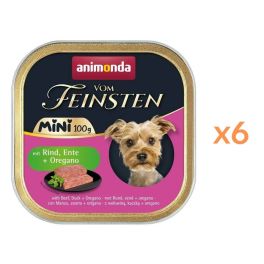 ANIMONDA Vom Feinsten Mini z wołowiną, kaczką i oregano 6x100g mokra karma dla psów małych ras