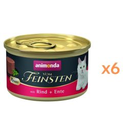 ANIMONDA Vom Feinsten Mousse z wołowiną i kaczką 6x85g mus dla kotów