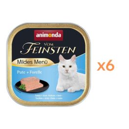 ANIMONDA Vom Feinsten Mild Menue Indyk i pstrąg 6x100g pasztet dla kotów