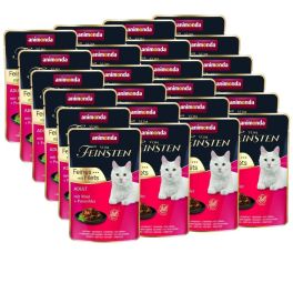 ANIMONDA Vom Feinsten Fines mit Filets Adult Wołowina i filet z indyka 24x85g mokra karma dla kotów