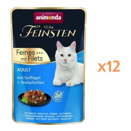 ANIMONDA Vom Feinsten Fines mit Filets Adult Drób i filet z mintaja 12x85g mokra karma dla kotów