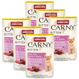 ANIMONDA Carny Kitten Pouch Baby pate 6x85g mokra karma dla kociąt