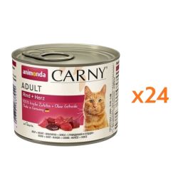 ANIMONDA Carny zestaw wołowina i serca 24 x 200 g