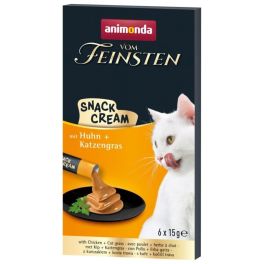 ANIMONDA Vom Feinsten Snack Cream z kurczakiem i kocią trawą 6x15g kremowa przekąska dla kotów