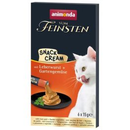 ANIMONDA Vom Feinsten Snack Cream z pasztetem z wątróbki i warzywami 6x15g kremowa przekąska dla kotów