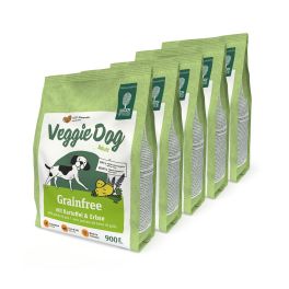 GREEN PETFOOD VeggieDog Grainfree Adult 5x900g bezzbożowa karma z ziemniakami i groszkiem