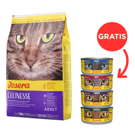 JOSERA Cat Culinesse 10 kg karma dla kota z łososiem + 4 puszki GRATIS