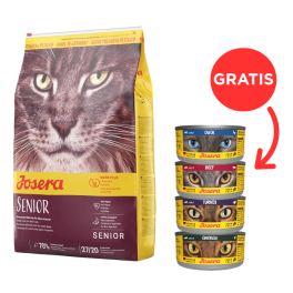 JOSERA Cat Carismo Senior 10 kg sucha karma dla kotów starszych + 4 puszki GRATIS