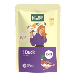 GREEN PETFOOD Cat Paté with Duck 85 g z kaczką i tauryną, pasztet dla kotów