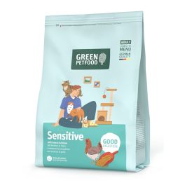 GREEN PETFOOD Sensitive with Insects 300 g z owadami i kurczakiem, lekkostrawna sucha karma dla kotów