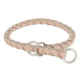 TRIXIE Cavo Obroża zaciskowa dla psa XS–S: 25–31 cm/o 12 mm róż/piaskowy