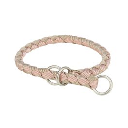 TRIXIE Cavo Obroża zaciskowa dla psa S: 30–36 cm/o 12 mm róż/piaskowy