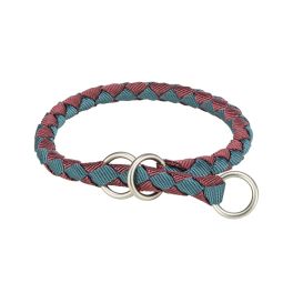 TRIXIE Cavo Obroża zaciskowa dla psa XS–S: 25–31 cm/o 12 mm bordowy/petrol
