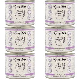 GUSSTO Cat Fresh Turkey & Duck mokra karma dla kotów indyk i kaczka 6x200 g
